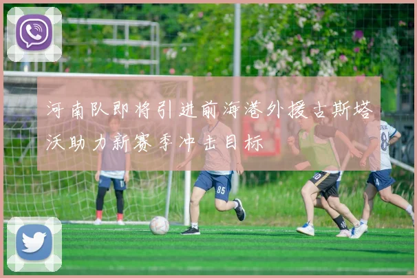 河南队即将引进前海港外援古斯塔沃助力新赛季冲击目标